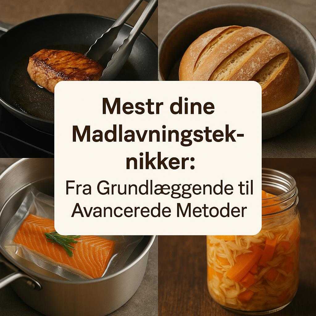 Mestr dine Madlavningsteknikker: Fra Grundlæggende til Avancerede Metoder